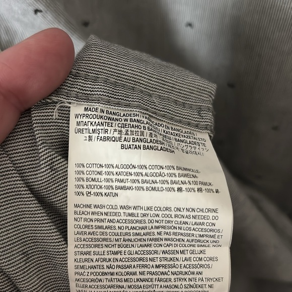 Vans Men’s Button Casual Down Short Sleeve Shirt XL Gray - Picture 3 of 6